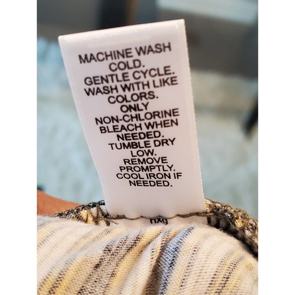 Est.1946 Women Multicolor Striped Polyester Drawstring Trouser Pants Size 18/20W - Picture 9 of 11